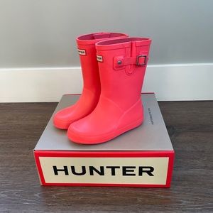 Hunter original kids first classic rain boot size 11 pink